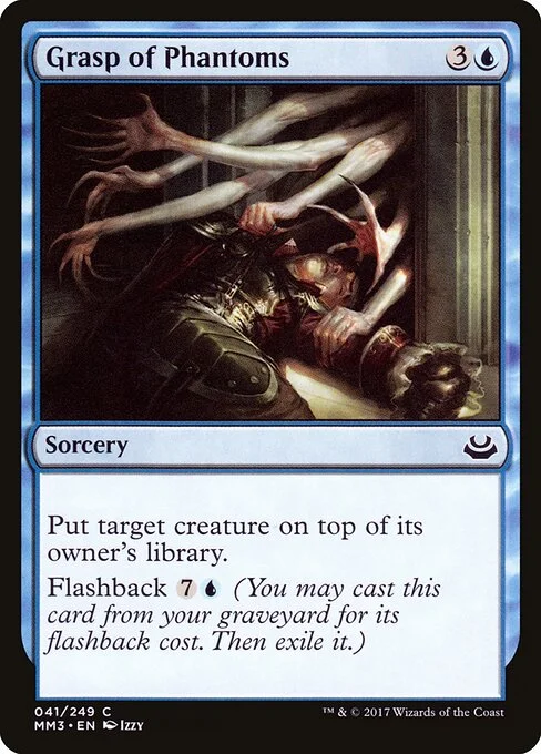 Grasp of Phantoms, carta Magic di tipo Sorcery illustrata da Izzy
