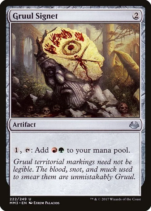 Gruul Signet, carta Magic di tipo Artifact illustrata da Efrem Palacios