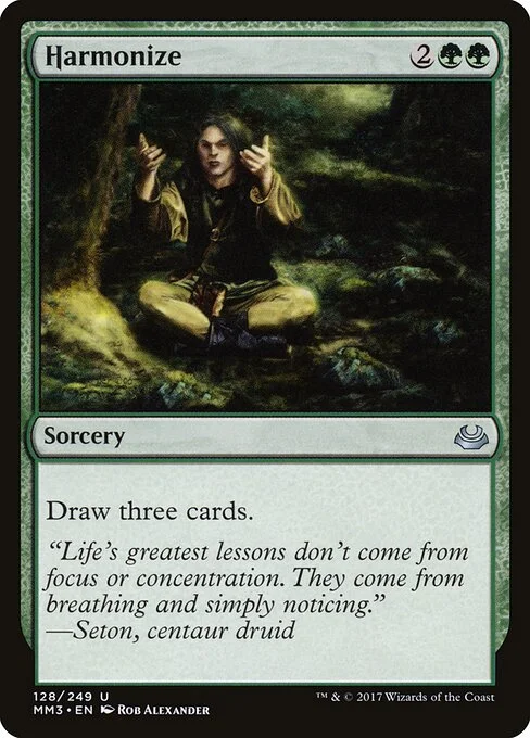 Harmonize, carta Magic di tipo Sorcery illustrata da Rob Alexander