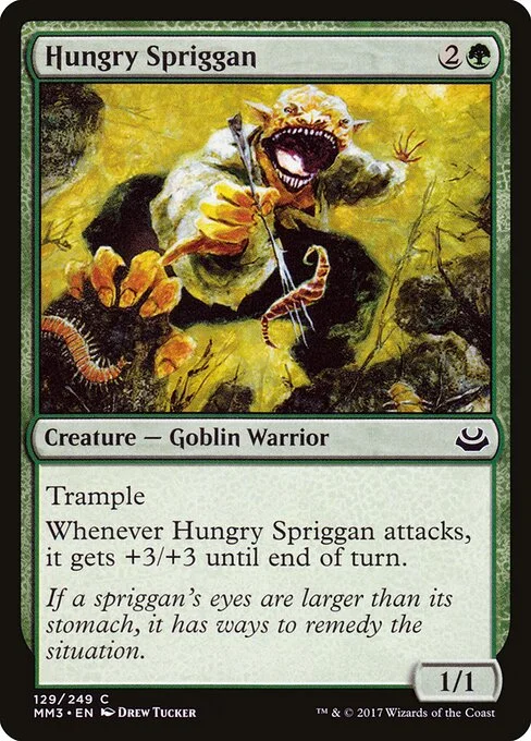 Hungry Spriggan, carta Magic di tipo Creature — Goblin Warrior illustrata da Drew Tucker