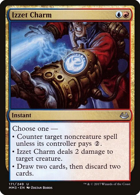 Izzet Charm, carta Magic di tipo Instant illustrata da Zoltan Boros