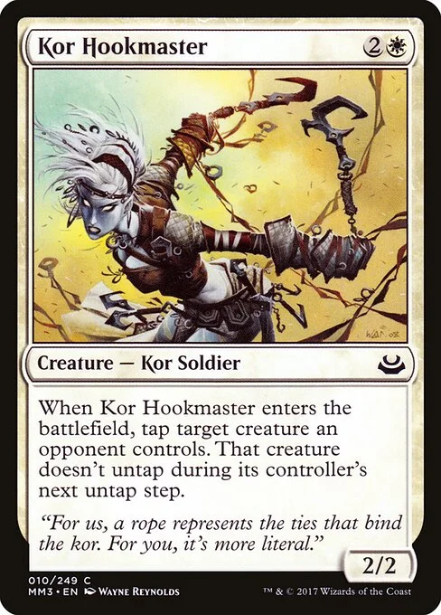 Kor Hookmaster, carta Magic di tipo Creature — Kor Soldier illustrata da Wayne Reynolds