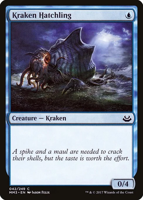 Kraken Hatchling, carta Magic di tipo Creature — Kraken illustrata da Jason Felix