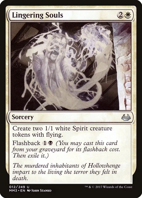 Lingering Souls, carta Magic di tipo Sorcery illustrata da John Stanko
