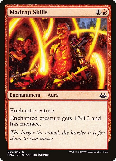 Madcap Skills, carta Magic di tipo Enchantment — Aura illustrata da Anthony Palumbo