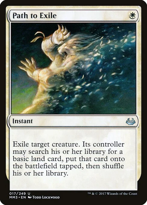 Path to Exile, carta Magic di tipo Instant illustrata da Todd Lockwood