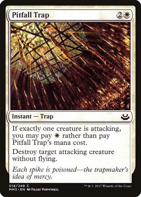 Pitfall Trap, carta Magic di tipo Instant — Trap illustrata da Franz Vohwinkel