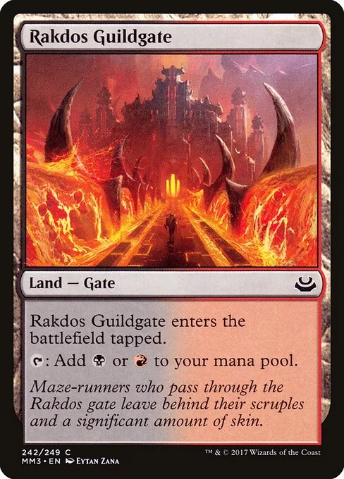 Rakdos Guildgate, carta Magic di tipo Land — Gate illustrata da Eytan Zana