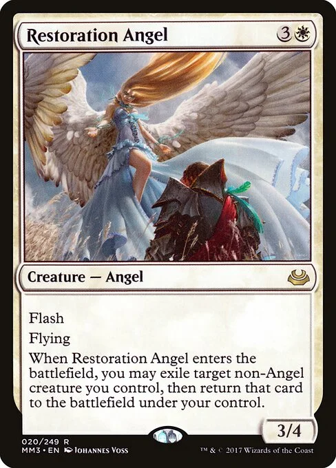 Restoration Angel, carta Magic di tipo Creature — Angel illustrata da Johannes Voss
