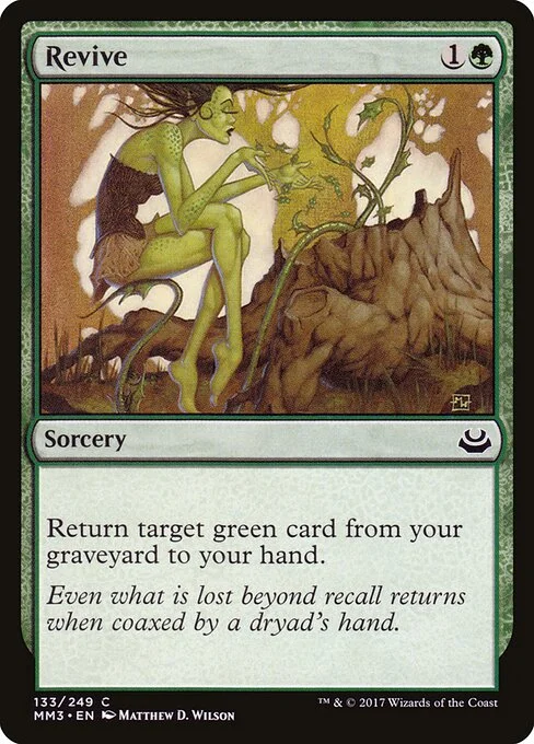 Revive, carta Magic di tipo Sorcery illustrata da Matthew D. Wilson