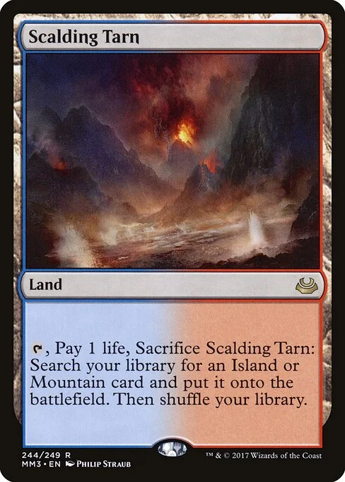 Scalding Tarn, carta Magic di tipo Land illustrata da Philip Straub