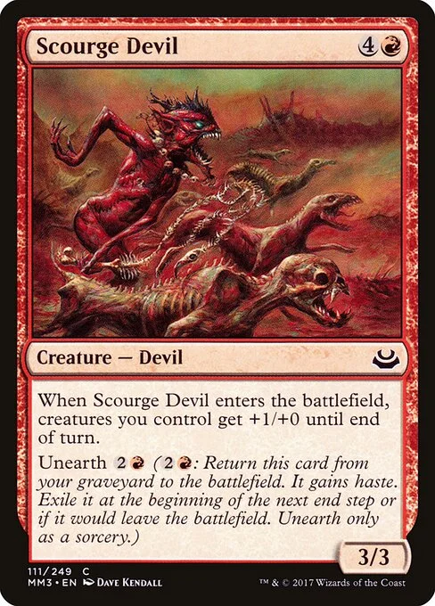 Scourge Devil, carta Magic di tipo Creature — Devil illustrata da Dave Kendall