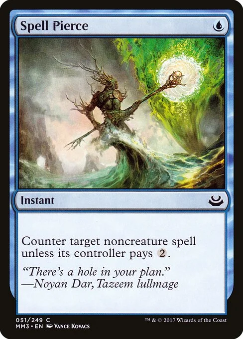Spell Pierce, carta Magic di tipo Instant illustrata da Vance Kovacs