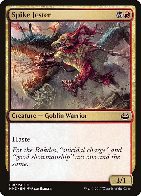 Spike Jester, carta Magic di tipo Creature — Goblin Warrior illustrata da Ryan Barger