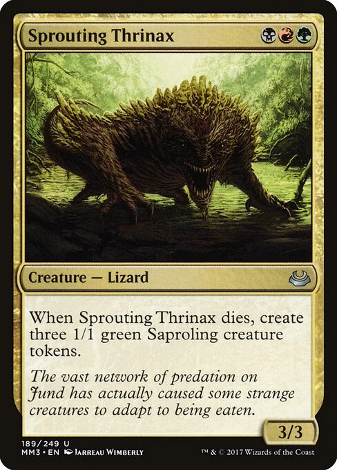 Sprouting Thrinax, carta Magic di tipo Creature — Lizard illustrata da Jarreau Wimberly