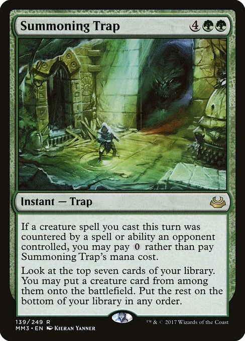 Summoning Trap, carta Magic di tipo Instant — Trap illustrata da Kieran Yanner