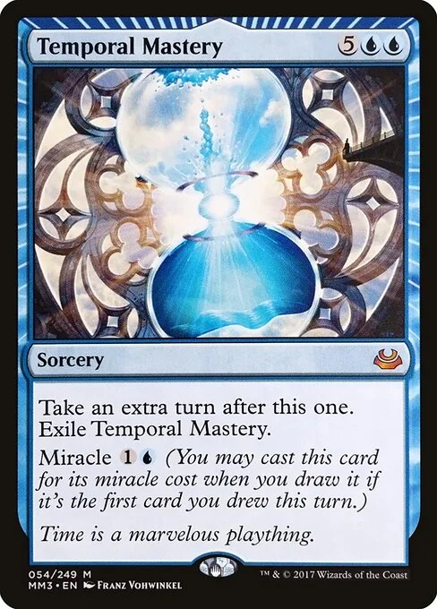Temporal Mastery, carta Magic di tipo Sorcery illustrata da Franz Vohwinkel