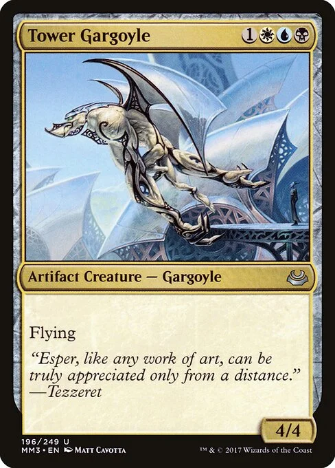 Tower Gargoyle, carta Magic di tipo Artifact Creature — Gargoyle illustrata da Matt Cavotta