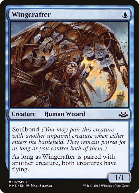 Wingcrafter, carta Magic di tipo Creature — Human Wizard illustrata da Matt Stewart