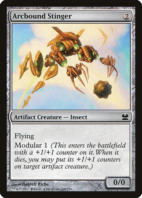 Arcbound Stinger, carta Magic di tipo Artifact Creature — Insect illustrata da Darrell Riche