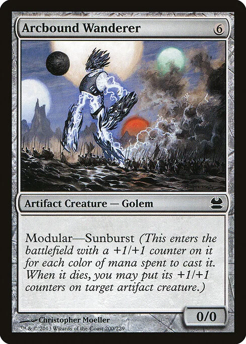 Arcbound Wanderer, carta Magic di tipo Artifact Creature — Golem illustrata da Christopher Moeller