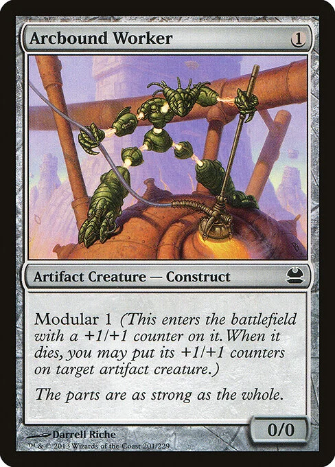 Arcbound Worker, carta Magic di tipo Artifact Creature — Construct illustrata da Darrell Riche