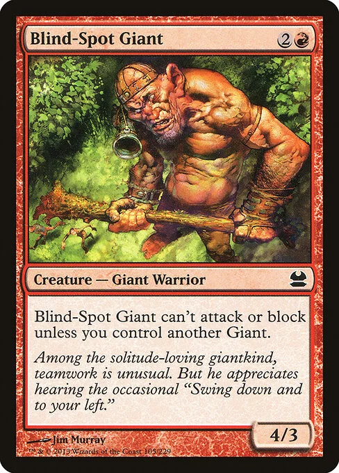 Blind-Spot Giant, carta Magic di tipo Creature — Giant Warrior illustrata da Jim Murray