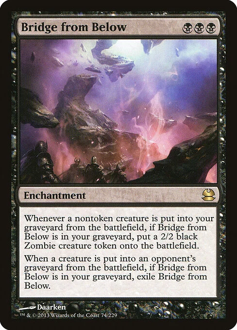 Bridge from Below, carta Magic di tipo Enchantment illustrata da Daarken