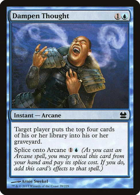Dampen Thought, carta Magic di tipo Instant — Arcane illustrata da Arnie Swekel