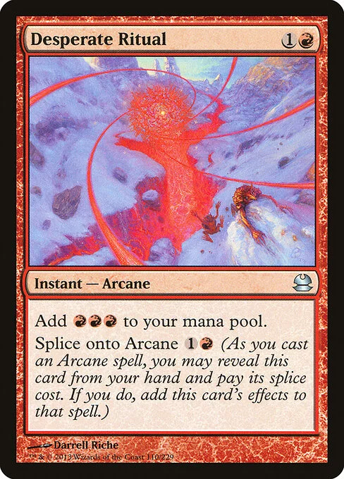 Desperate Ritual, carta Magic di tipo Instant — Arcane illustrata da Darrell Riche