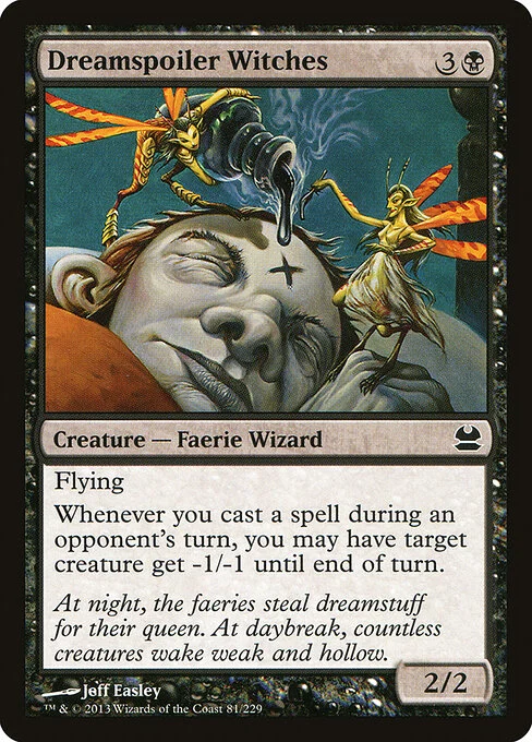 Dreamspoiler Witches, carta Magic di tipo Creature — Faerie Wizard illustrata da Jeff Easley