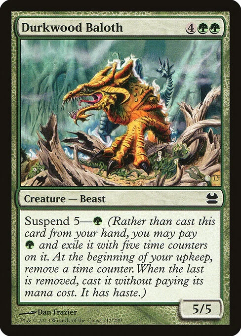 Durkwood Baloth, carta Magic di tipo Creature — Beast illustrata da Dan Frazier