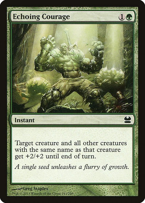 Echoing Courage, carta Magic di tipo Instant illustrata da Greg Staples