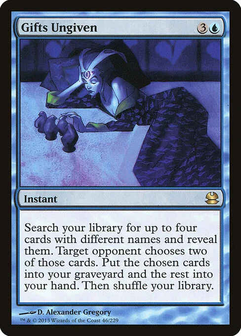 Gifts Ungiven, carta Magic di tipo Instant illustrata da D. Alexander Gregory
