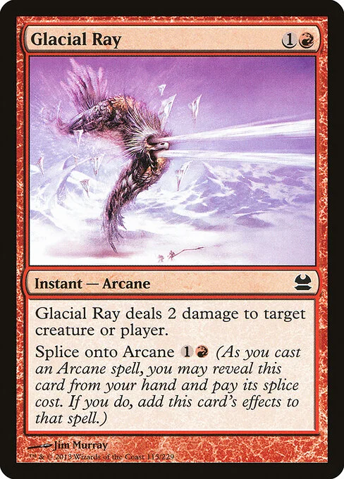 Glacial Ray, carta Magic di tipo Instant — Arcane illustrata da Jim Murray