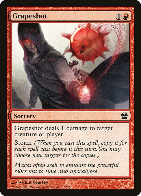 Grapeshot, carta Magic di tipo Sorcery illustrata da Clint Cearley