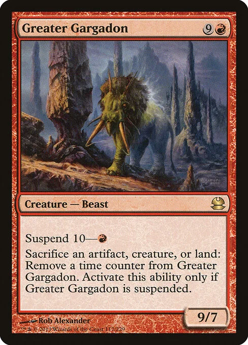 Greater Gargadon, carta Magic di tipo Creature — Beast illustrata da Rob Alexander
