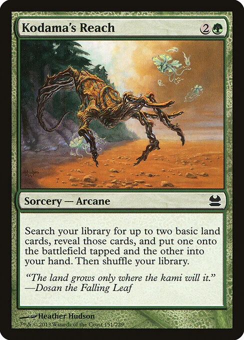 Kodama's Reach, carta Magic di tipo Sorcery — Arcane illustrata da Heather Hudson