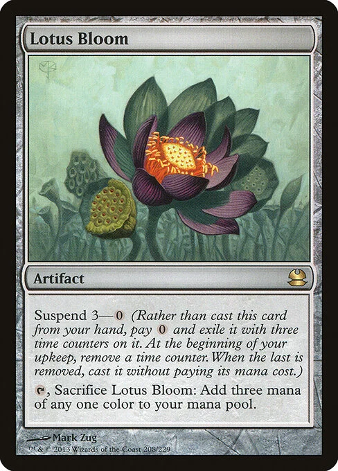 Lotus Bloom, carta Magic di tipo Artifact illustrata da Mark Zug
