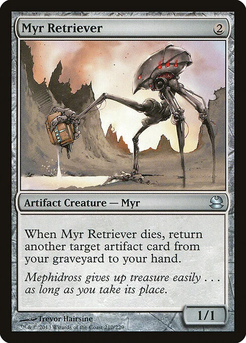 Myr Retriever, carta Magic di tipo Artifact Creature — Myr illustrata da Trevor Hairsine