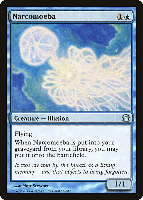 Narcomoeba, carta Magic di tipo Creature — Illusion illustrata da Matt Stewart