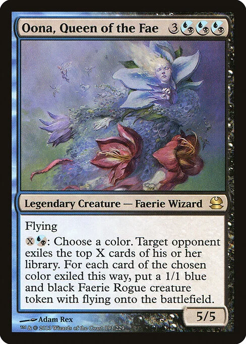 Oona, Queen of the Fae, carta Magic di tipo Legendary Creature — Faerie Wizard illustrata da Adam Rex
