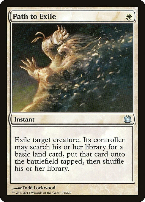 Path to Exile, carta Magic di tipo Instant illustrata da Todd Lockwood
