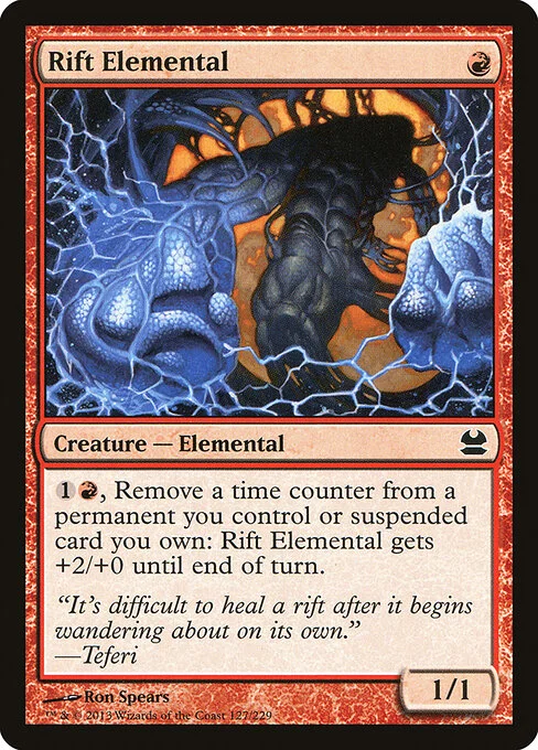 Rift Elemental, carta Magic di tipo Creature — Elemental illustrata da Ron Spears