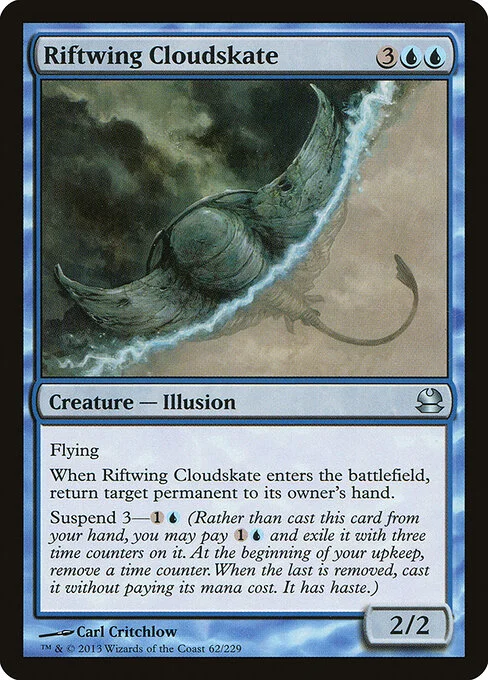 Riftwing Cloudskate, carta Magic di tipo Creature — Illusion illustrata da Carl Critchlow