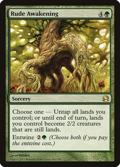 Rude Awakening, carta Magic di tipo Sorcery illustrata da Ittoku