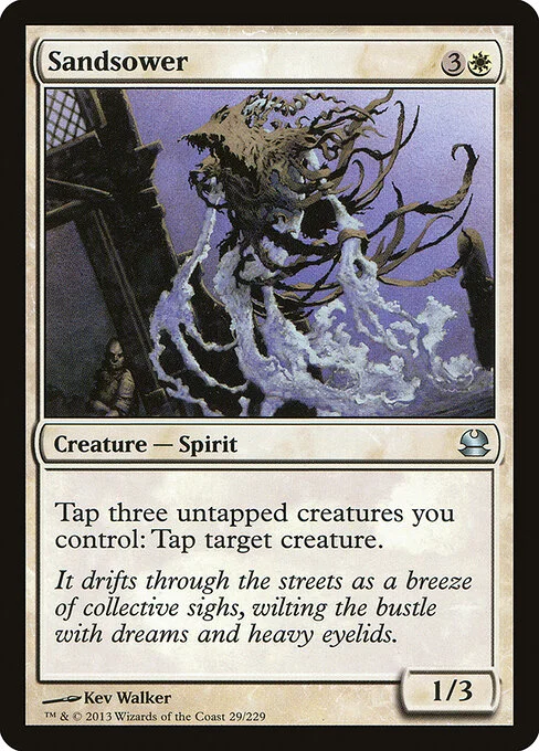 Sandsower, carta Magic di tipo Creature — Spirit illustrata da Kev Walker