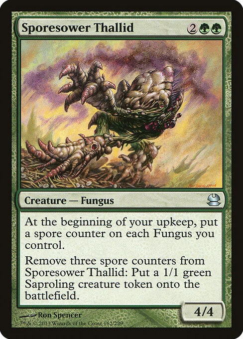 Sporesower Thallid, carta Magic di tipo Creature — Fungus illustrata da Ron Spencer