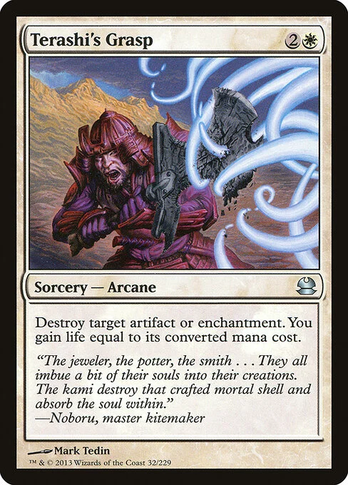 Terashi's Grasp, carta Magic di tipo Sorcery — Arcane illustrata da Mark Tedin