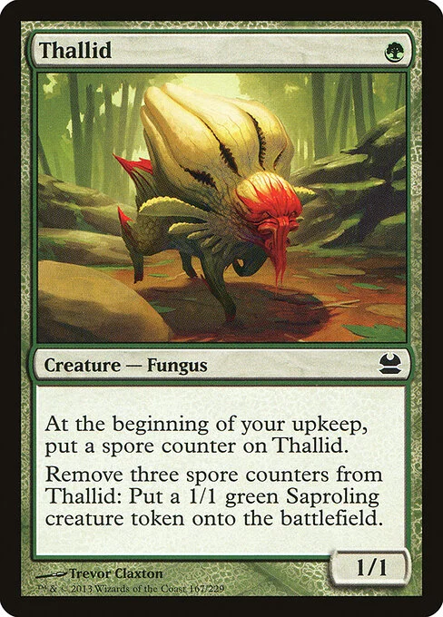 Thallid, carta Magic di tipo Creature — Fungus illustrata da Trevor Claxton